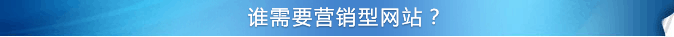 谁需要营销型网站?